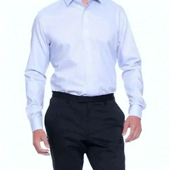 Banana republic Non-iron standard fit light pink flower button down shirt sz med - Picture 9 of 9